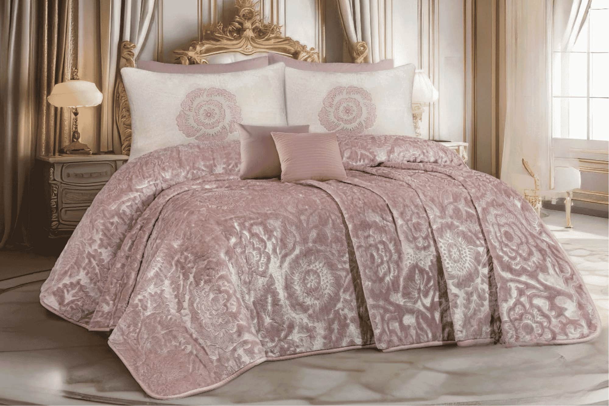 Rimas Blanket, 260x240cm, Soft - Cashmere