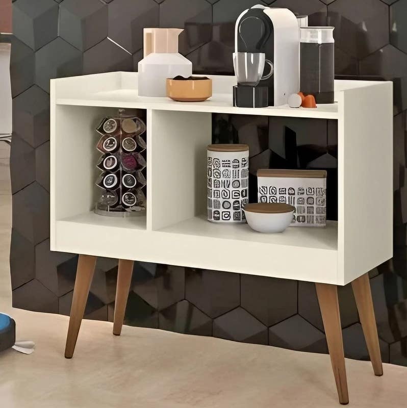 MDF Wood Coffee Table, 80x70x30 cm - White
