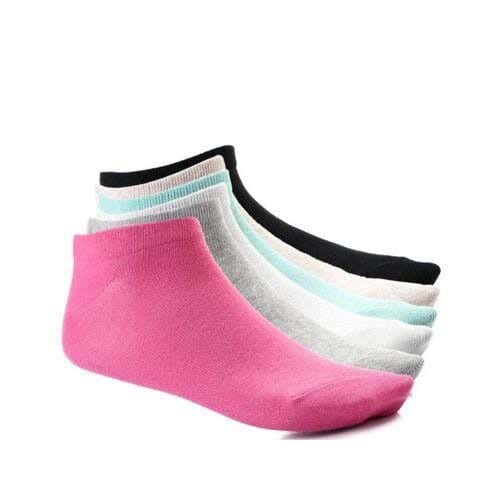 Women's 6-Piece Sock Set, One Size, Cotton - Multicolor