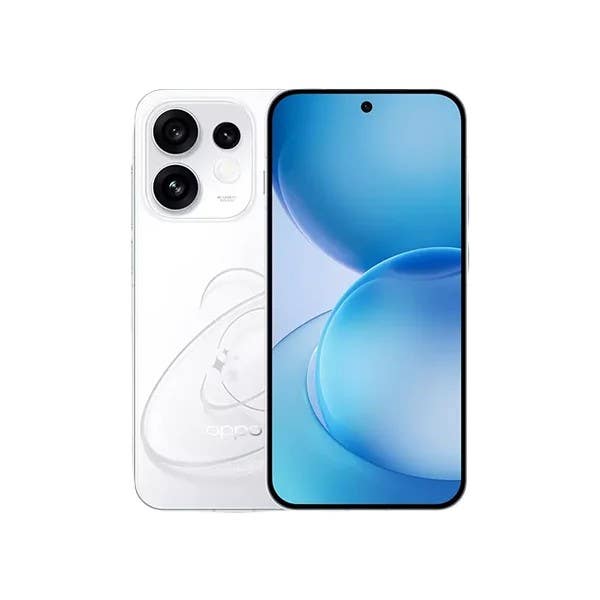 Oppo Reno 16F Smart Mobile Phone, Dual SIM, 256GB, 12GB RAM, 5G Network - Pop White