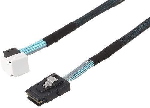 Keendex Kx2383 SAS Female to Mini SAS Female Cable, 50Cm - Black