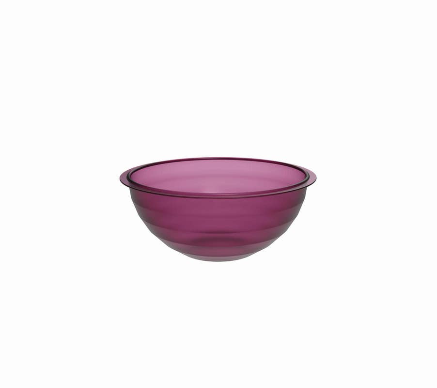 Biesse Plastic Bowl, Round, 28 cm - Purple