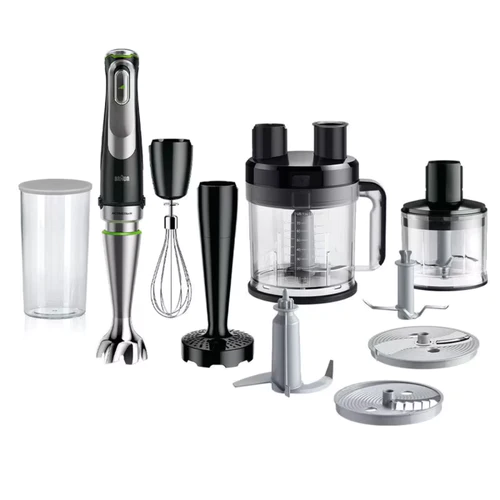 Braun MQ9185XLI Multiquick 9 Hand Blender, 1200 Watt, 9 Attachments - Black