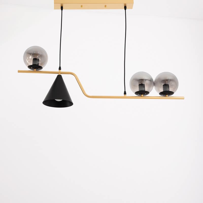 Prince Chandelier, Metal, 105x20x40 cm - Black Gold