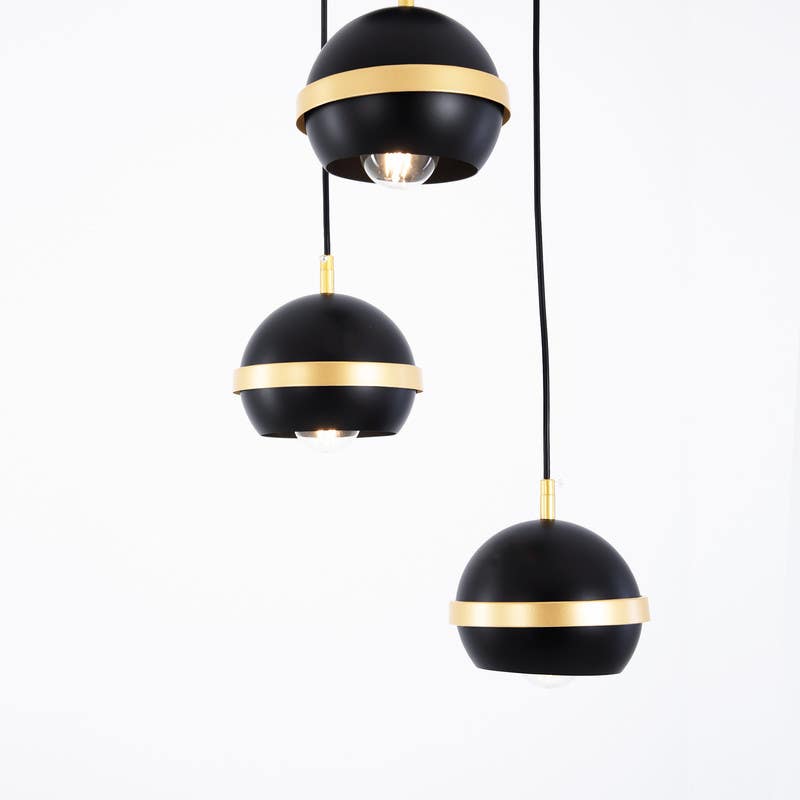 Prince Chandelier, Metal, 35x35x20 cm - Black
