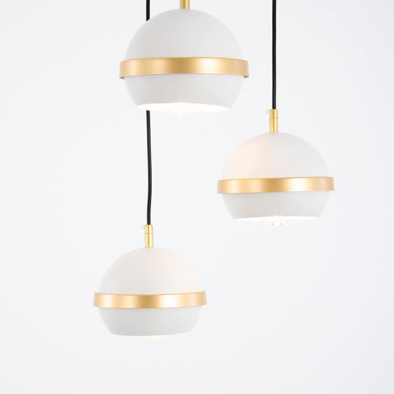 Prince Chandelier, Metal, 35x35x20 cm - White