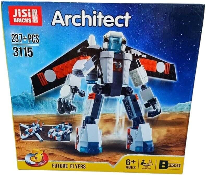 JISI W71-158 Architectural Building Kit, 237 Pieces - Multicolor