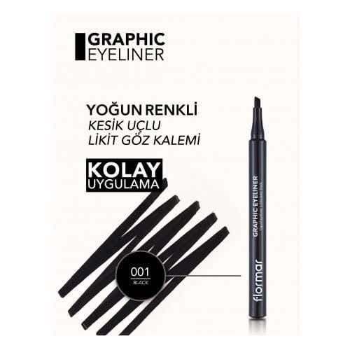 Flormar Eyeliner for Women, 1.0 ml