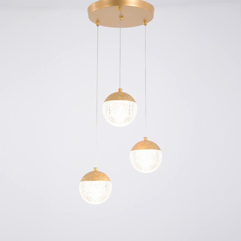 Prince Chandelier, Metal, 35x35x20 cm - Gold
