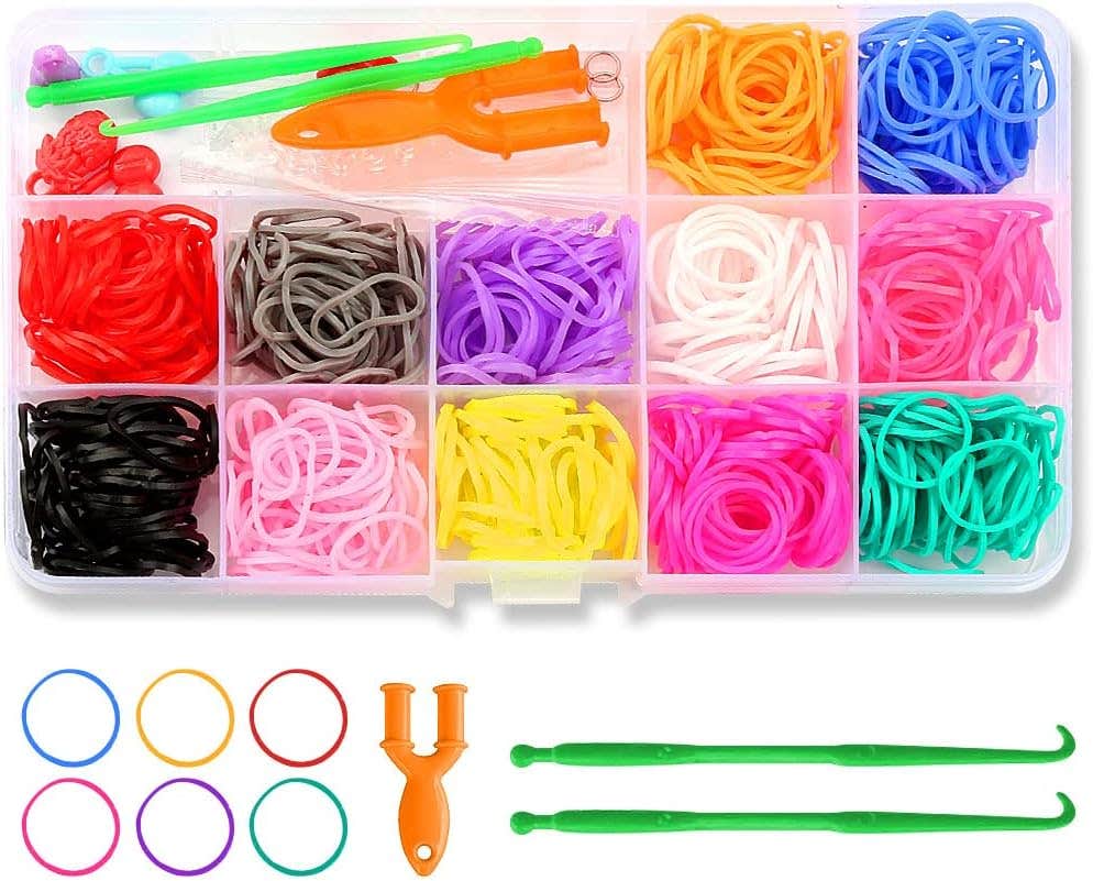 Jagowa Rubber Loom Bands Set, 600 Pieces - Multicolor