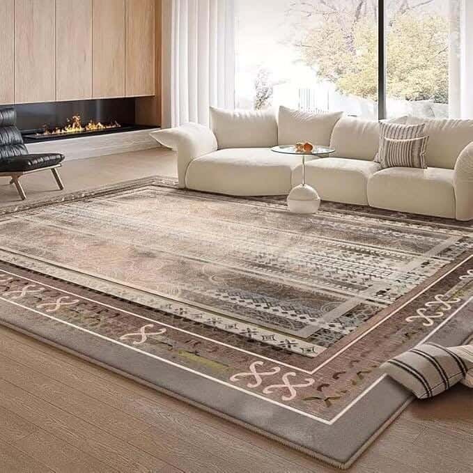Line Sleep Dots Fabric Carpet protector, 160x250 cm - Multicolor