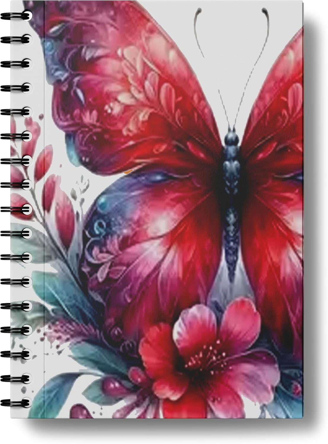 Printed Design Paper Wire Notebook, 29.7 X 21cm - Multicolor