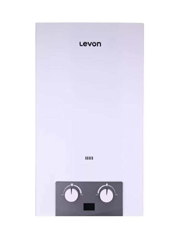 Levon Gas Water Heater, 6 Liters - White