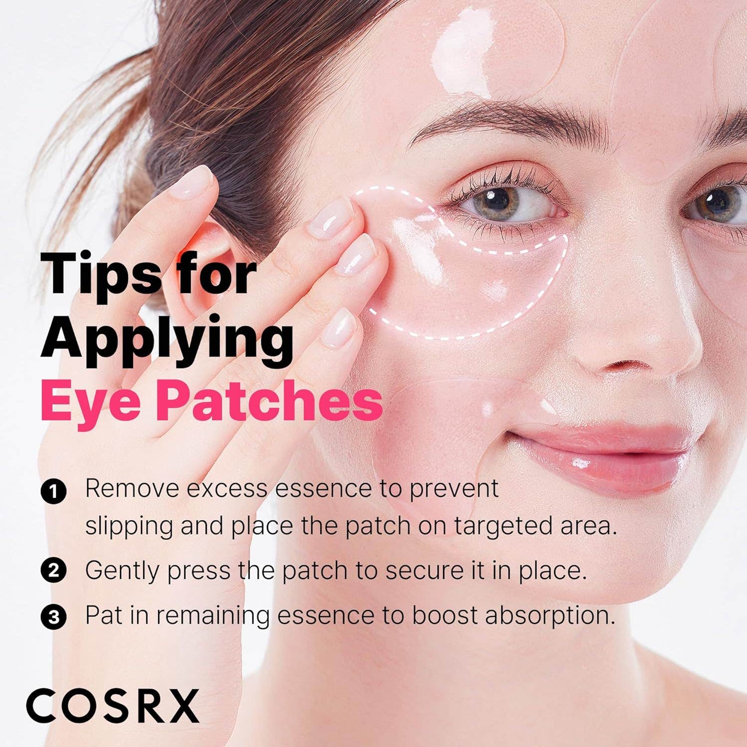 COSRX The Peptide Collagen Hydrogel Moisturizing Patches for Eyes, 60 Pieces