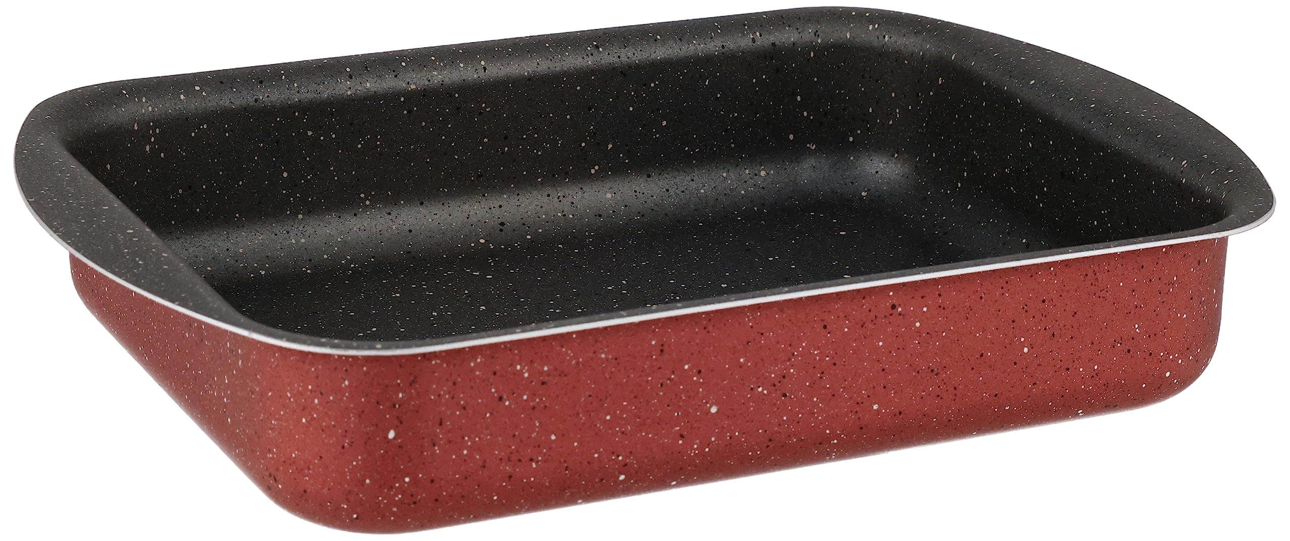 Nouval Lovely Hearts Teflon Oven Tray , Size 25 - Red
