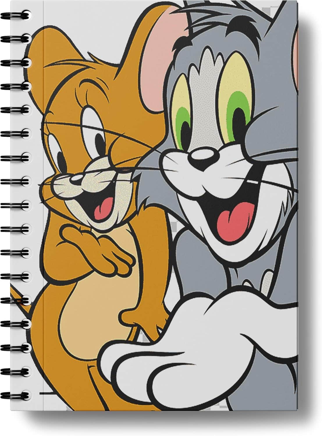 Printed Design Paper Wire Notebook, 15 X 21cm - Multicolor