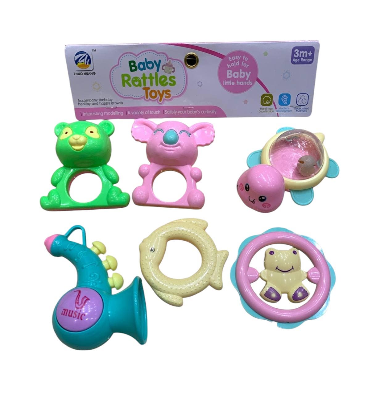 Alsafwa w25-154 Baby Rattles Toy for Unisex Children - Multicolor