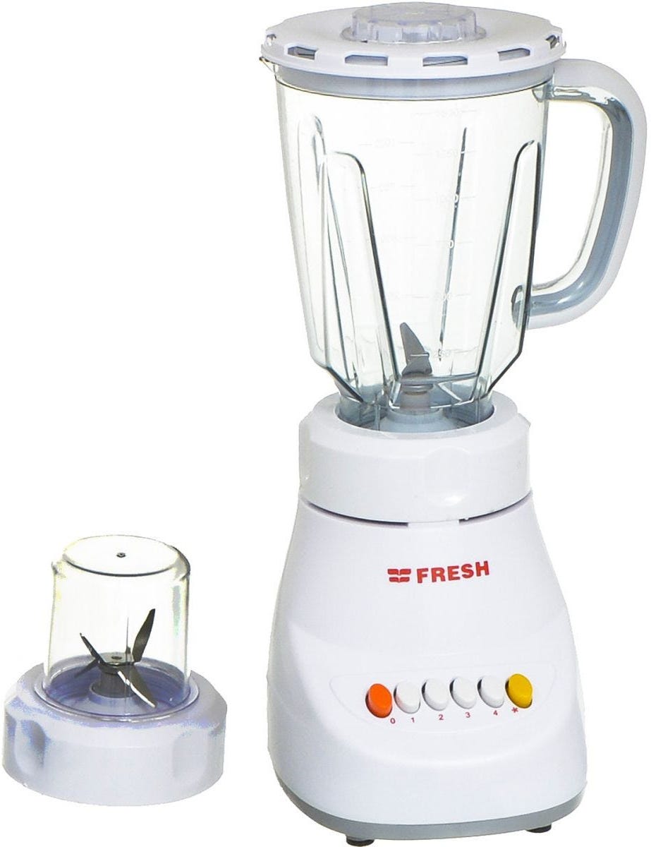 Fresh Elshabah Electric Countertop Blender, 360 Watt, 1.5 Liter - White