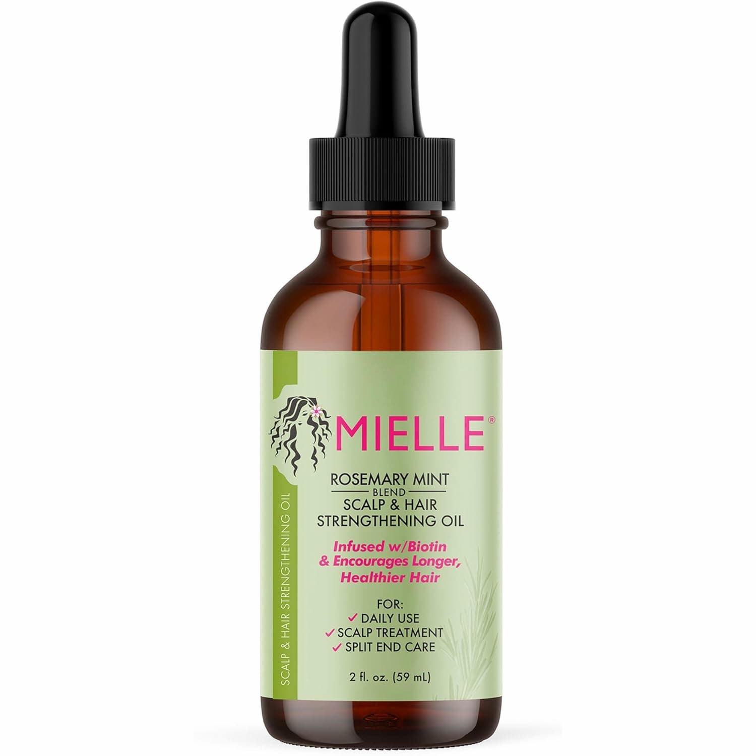 Mielle Rosemary Mint Strengthening Scalp and Hair Oil with Biotin - 59 ml