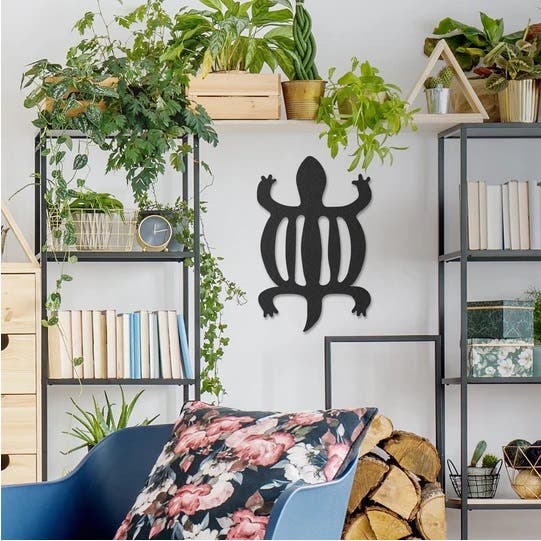 Decorative Wall Hanging, MDF Wood, 68×105 - Black