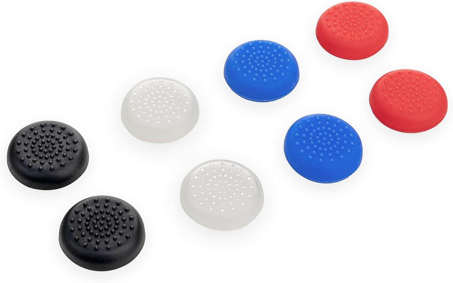 Controller Planet Silicone Controller Thumb Grips Caps for PlayStation, Xbox One, 8 Pieces - Multicolor