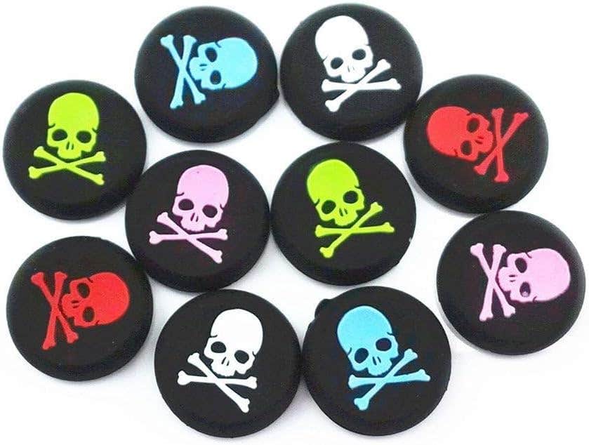 Minibird Rubber Controller Thumb Grips Caps for PlayStation, Xbox One, 10 Pieces - Multicolor