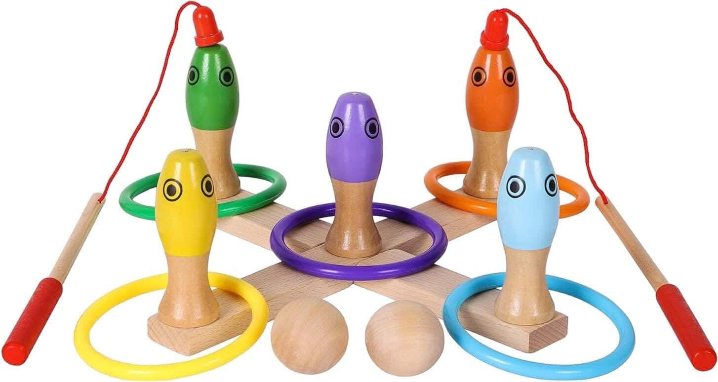 Alsafwa W37-6 3 in 1 Bowling Fishing Shooting Game - Multicolor