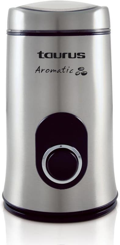 Taurus Aromatic Electric Coffee Grinder, 150W, 50g Capacity - Silver