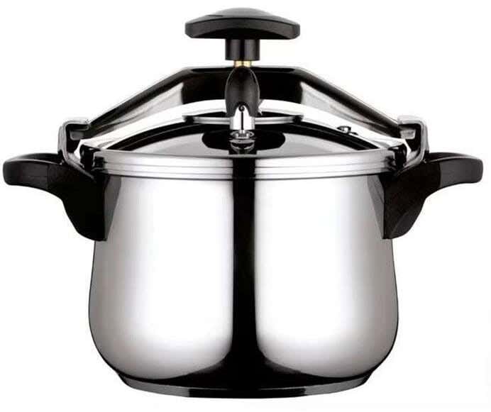 Fagor Classica Stainless Steel Pressure Cooker, 10 Liter, with Steam Basket - Silver