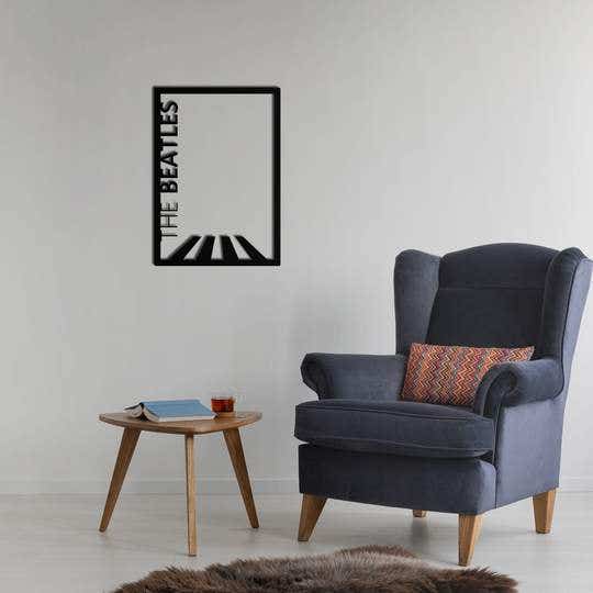 Decorative Wall Hanging, MDF Wood, 50×75 - Black