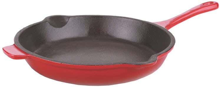 Berghoff Cast Iron Frying Pan, 27 Cm - Red