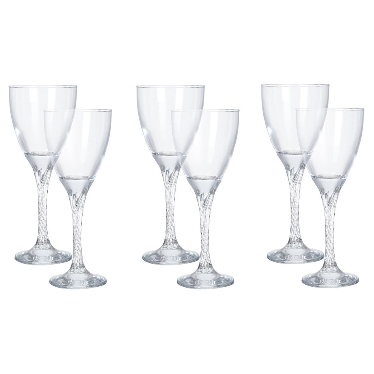 Pasabahce Glass Drinkware Set, 6 Pieces, 205 cc - Clear