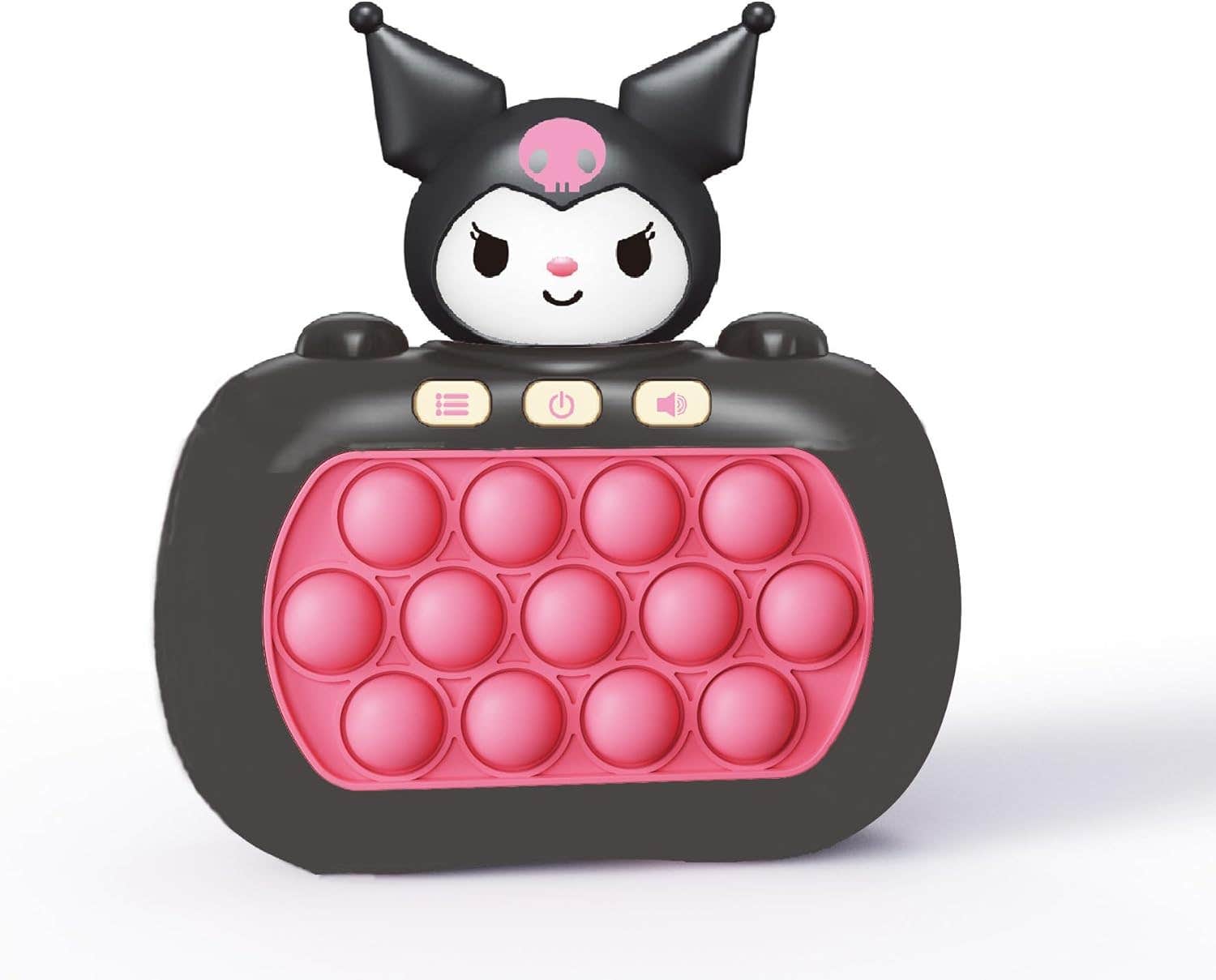 Zempertoopa Stress Relief Design Quick Push Bubble Game - Black Pink