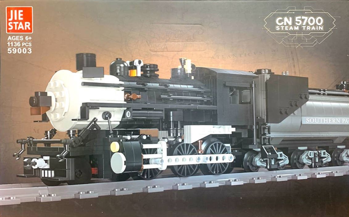 Jie Star W71-421 Train Plastic Lego Building Set, 1136 Pieces - Multicolor