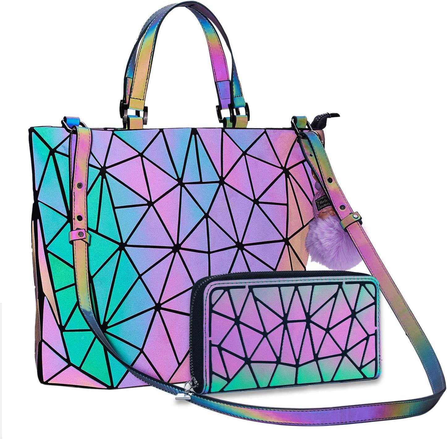 Harlermoon Holographic Handbag, Small - Multicolor