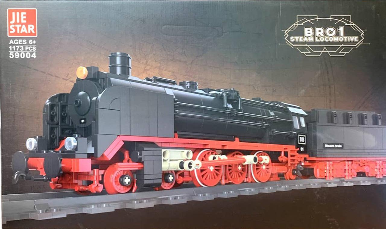 Jie Star W71-422 Train Plastic Lego Building Set, 1173 Pieces - Multicolor
