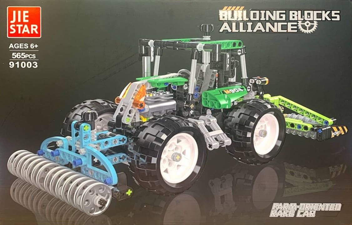 Jie Star W71-425 Tractor Plastic Lego Building Set, 565 Pieces - Multicolor