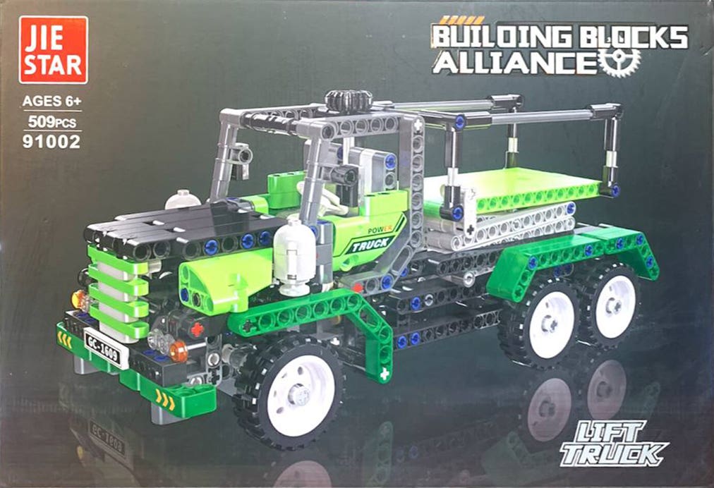 Jie Star W71-427 Tractor Plastic Lego Building Set, 509 Pieces - Multicolor