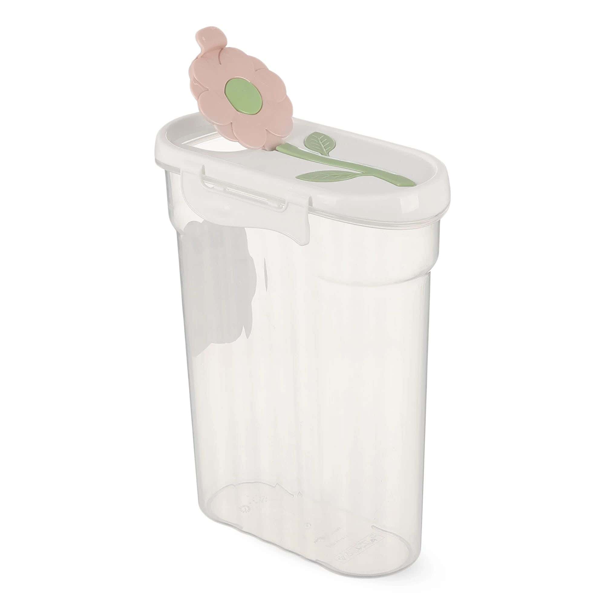 Titis Legume And Cornflake Container With Airtight Lock, 1200Ml, Turkish, Plastic - Clear
