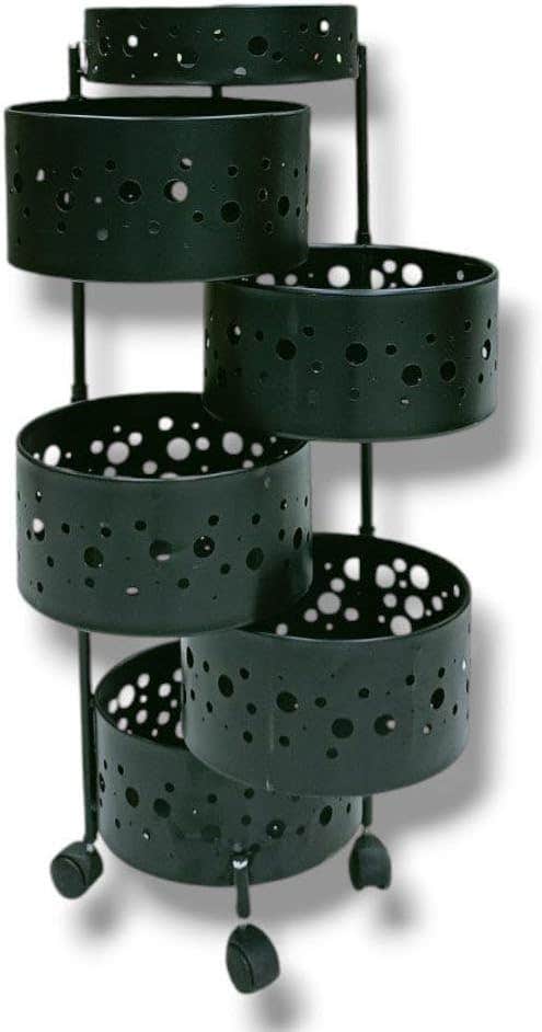 Modern Design Metal Storage Shelf, 5 Floors - Green