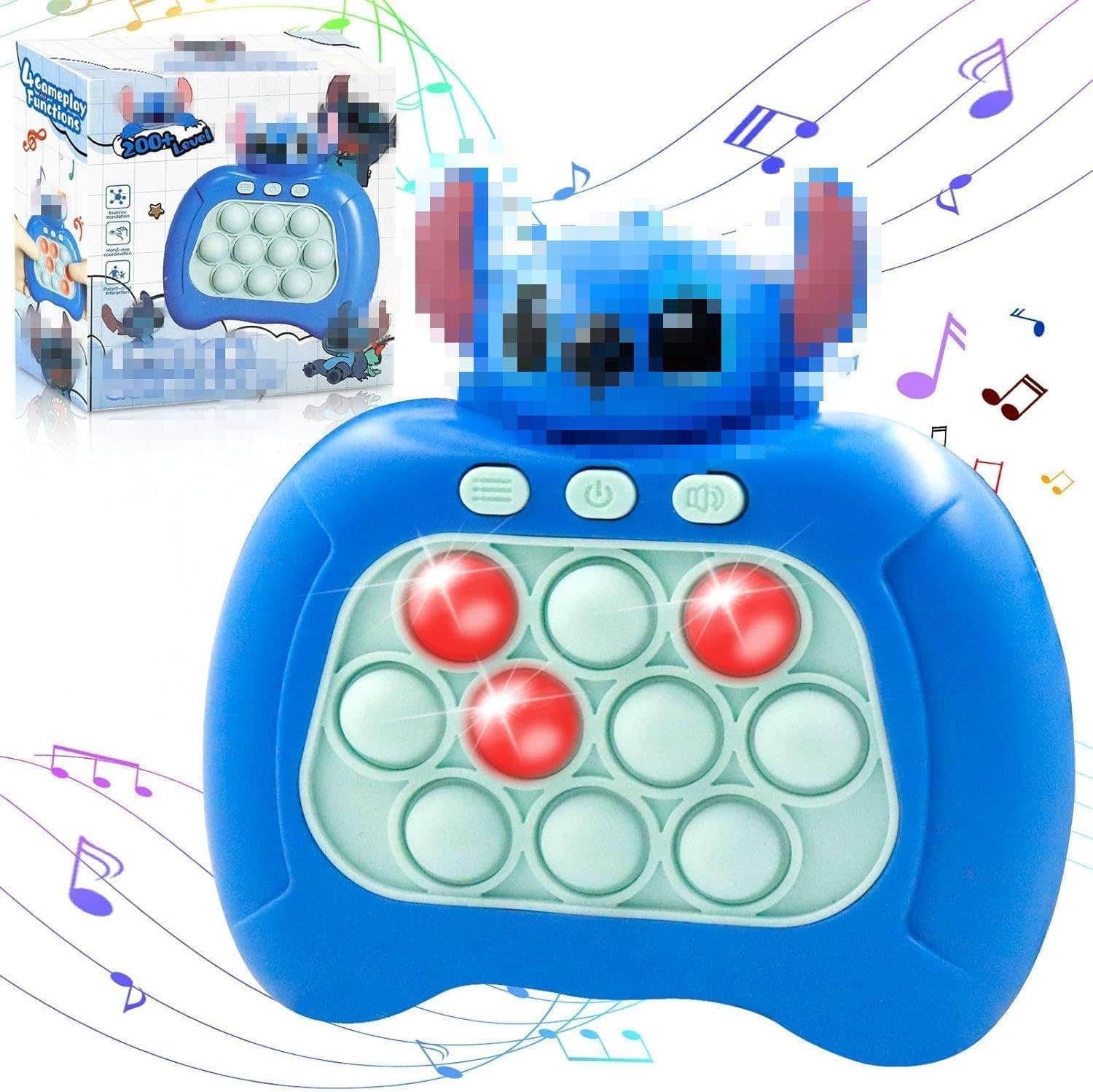 Quick Push Design Plastic Pop Pop It Fidget Toy - Blue
