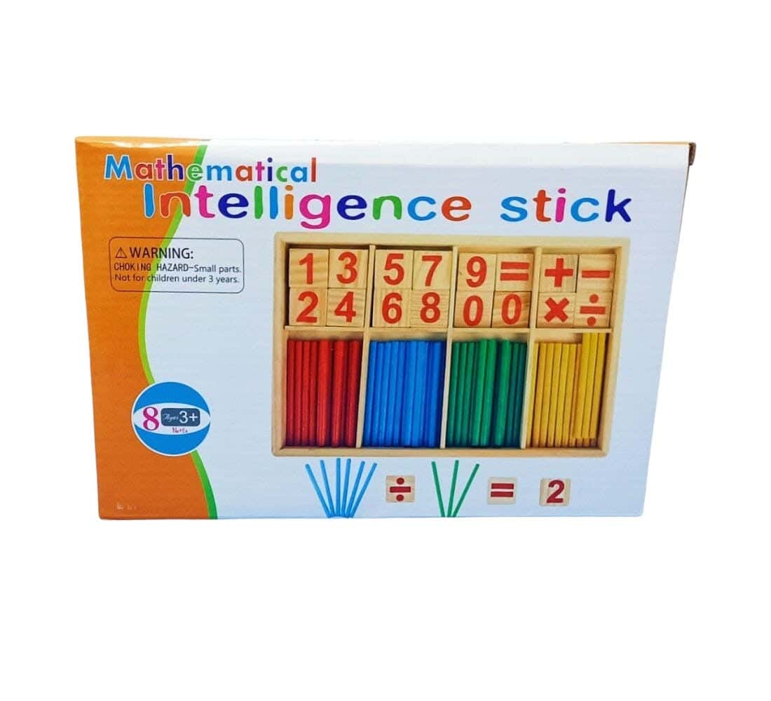 Alsafwa Montessori Numbers and Sticks - Multicolor