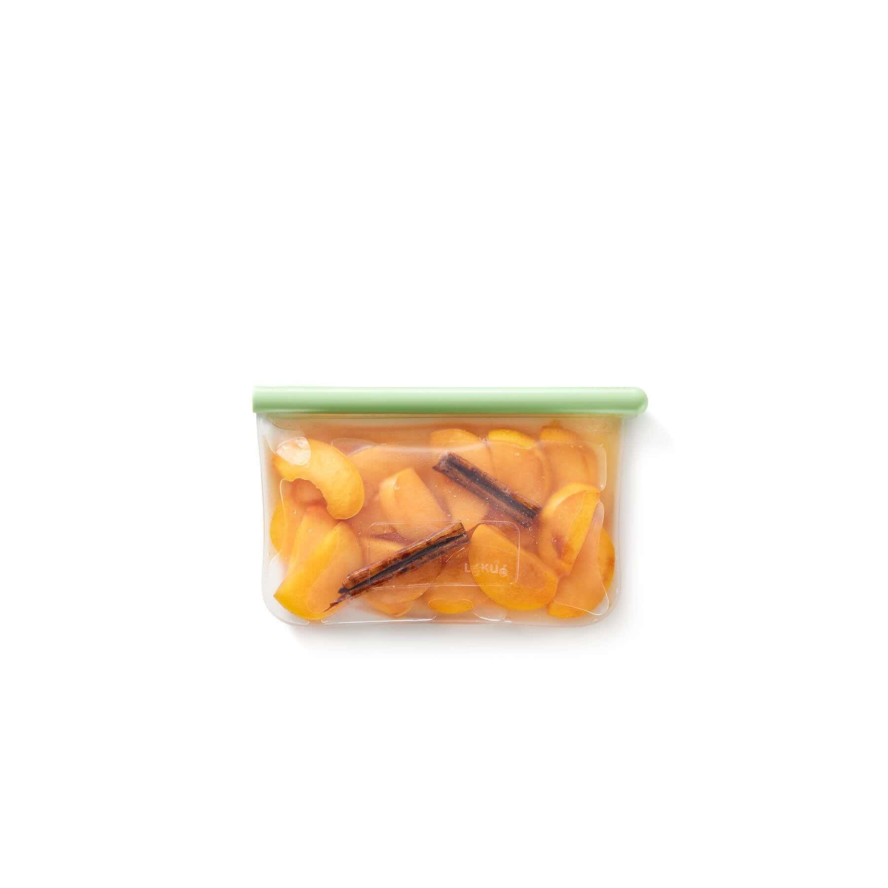 Food storage bag, silicone - transparent