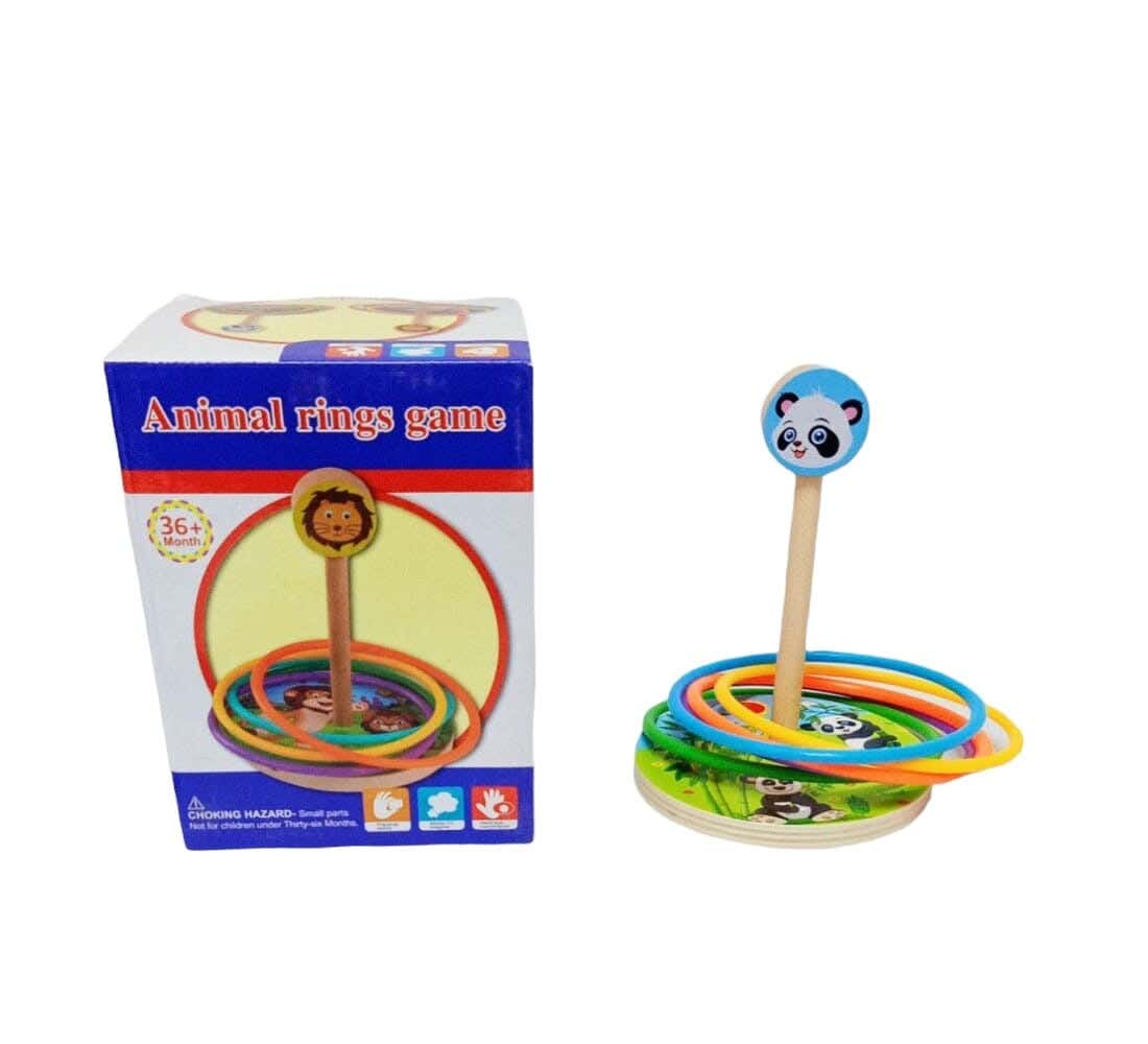 Alsafwa W37-151 Wooden Shooting Ring Game - Multicolor