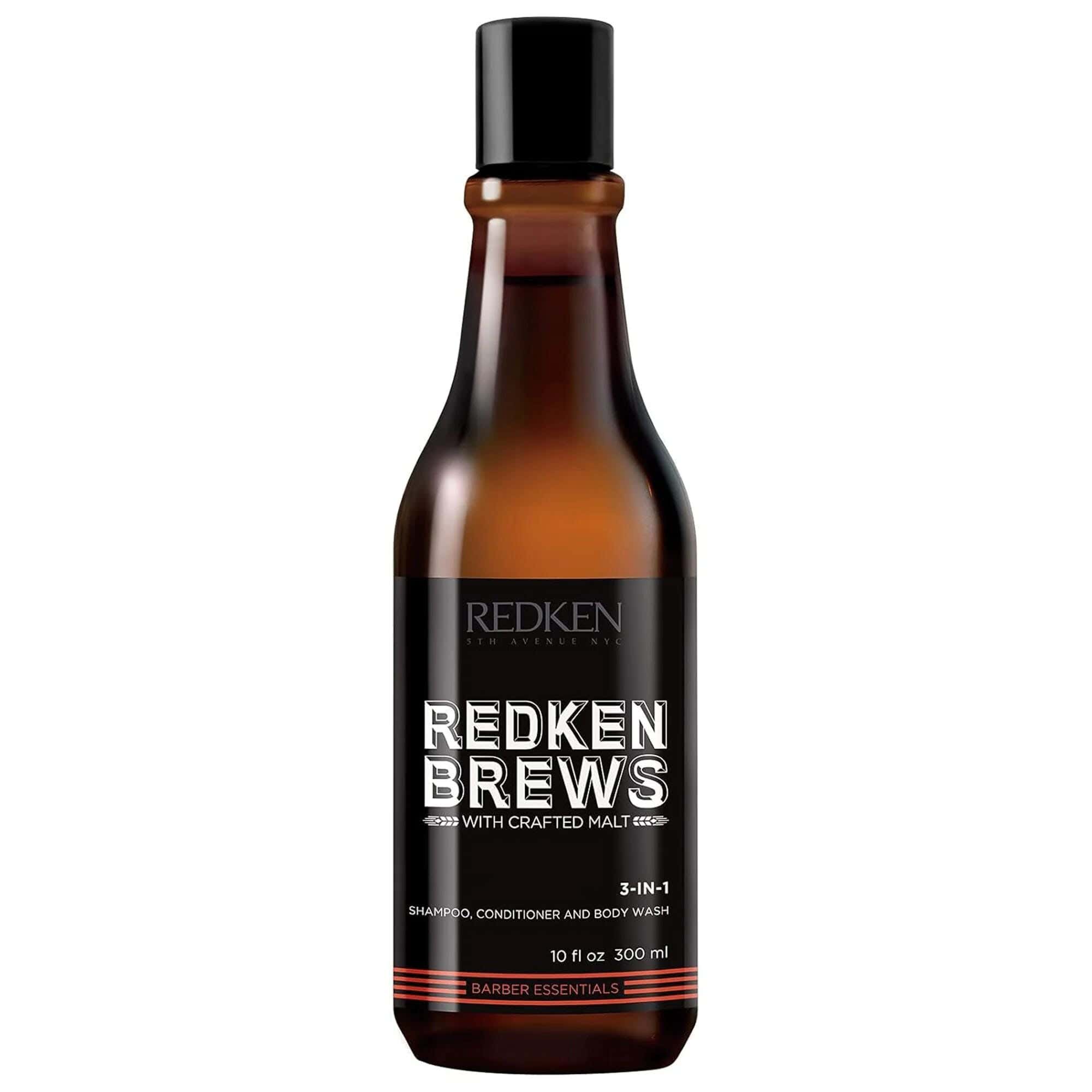 Redken Men'S Breaze 3-In-1 Shampoo, Conditioner & Body Wash, Brown, 300Ml