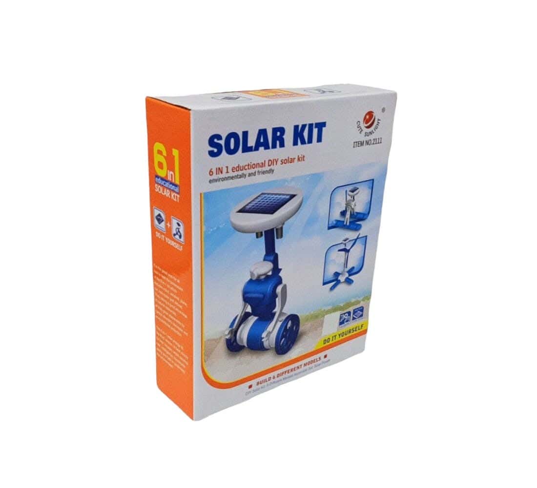 Cute W40-10 Solar Robot, 6x1 for Kids - Multicolor