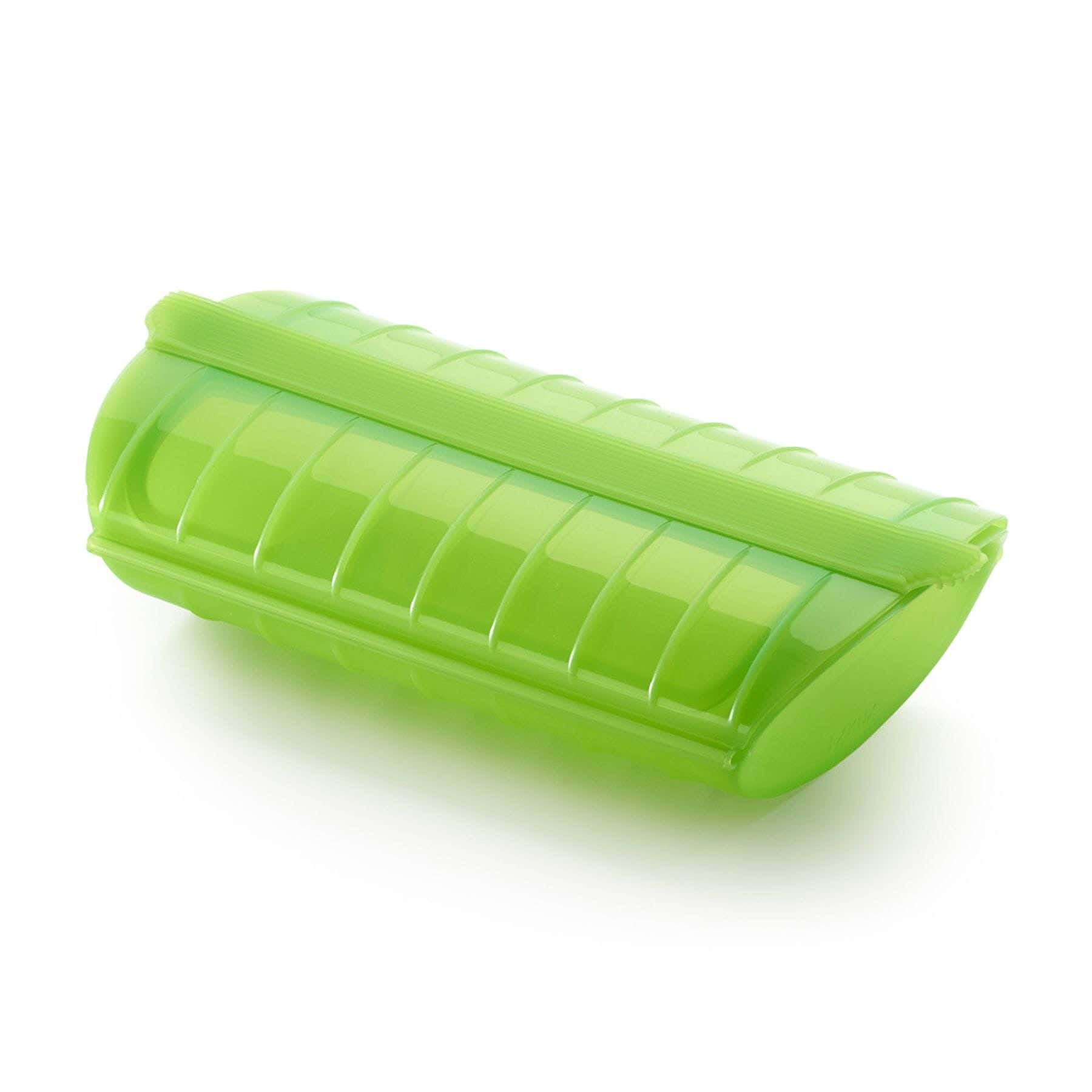 Lunchbox, silicone - green