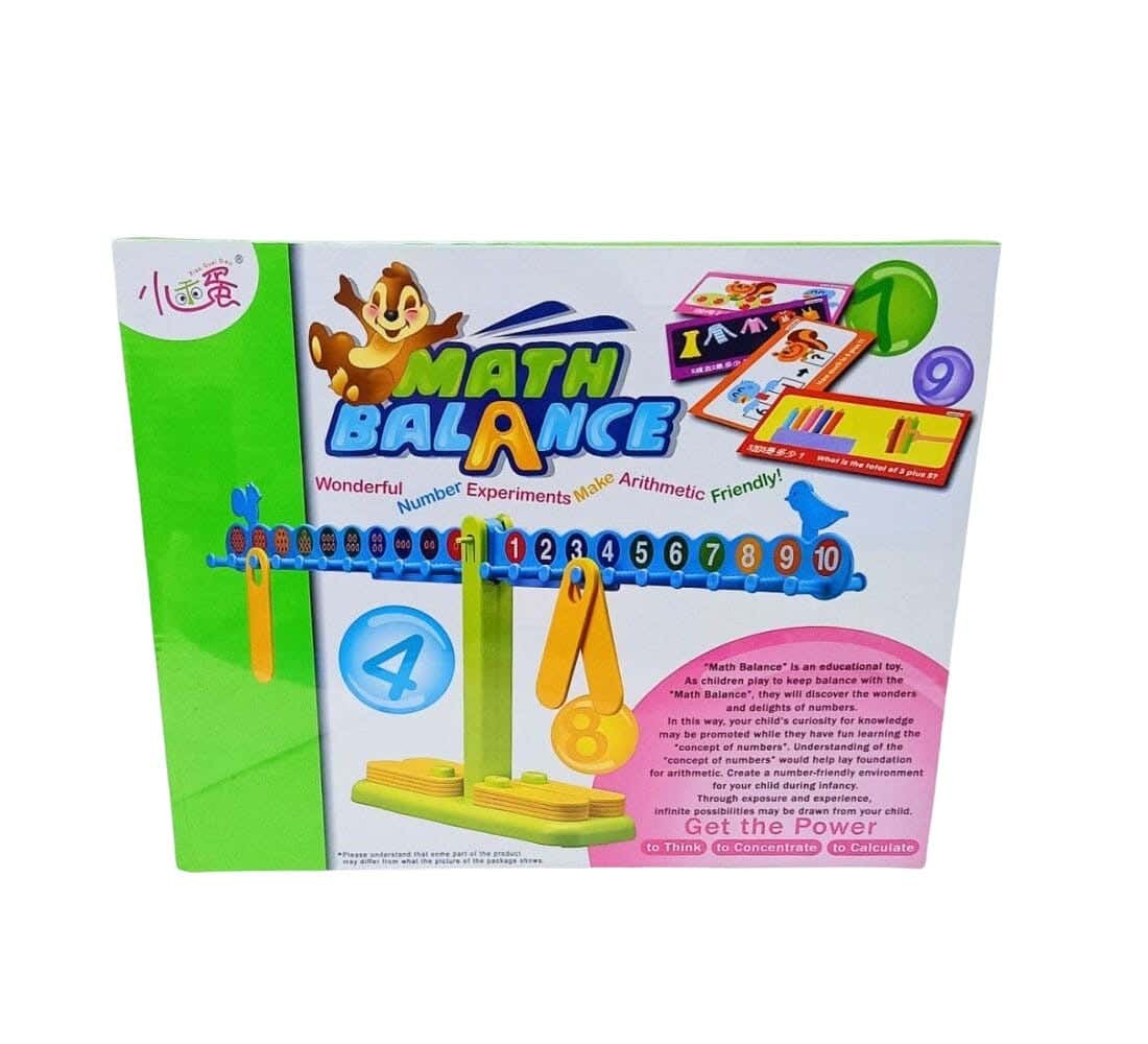 Alsafwa W45-1 Large Number Scale with Ruler for Kids - Multicolor