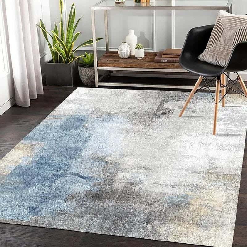 Line Sleep Dots Fabric Carpet protector, 160x250 cm - Multicolor