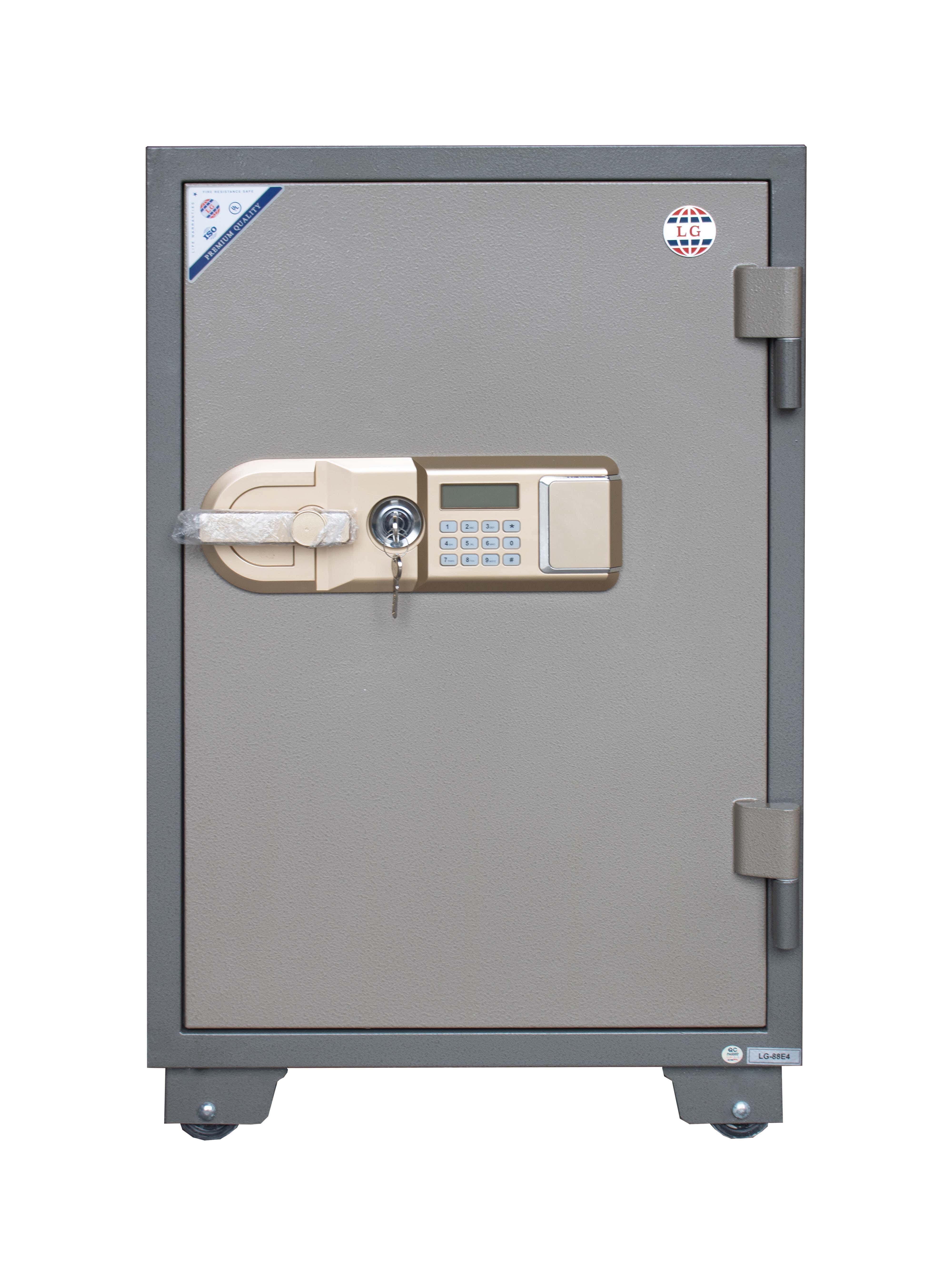 Lotfy Group LG Armored Steel Professional Safe Weighing 162 Kg, 88 × 57 × 49.5 cm - Beige